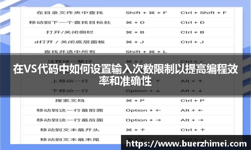 在VS代码中如何设置输入次数限制以提高编程效率和准确性